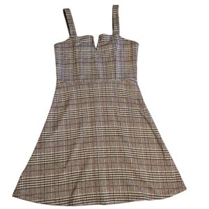 Aero Plaid A-line Mini Dress, size S
